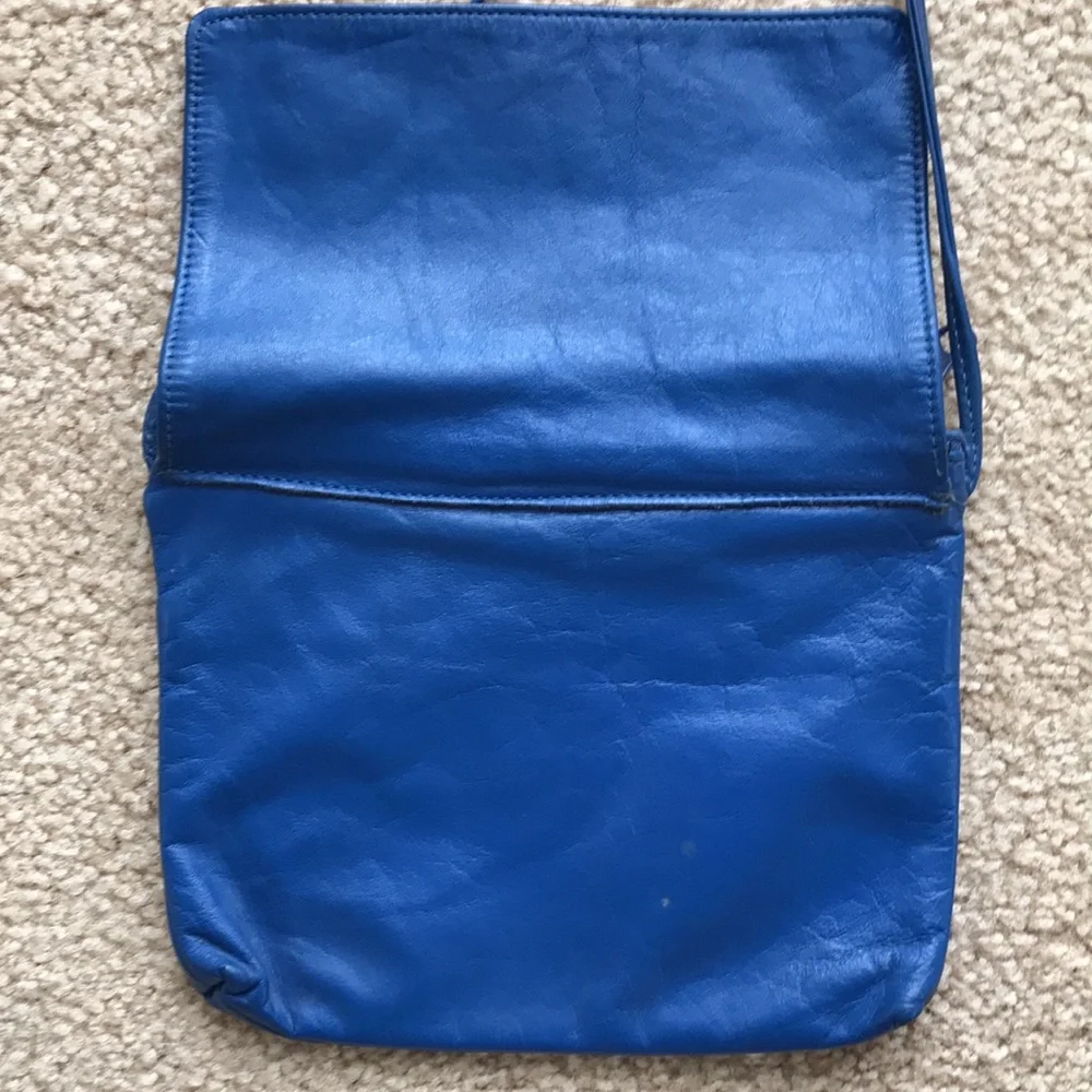 Blue Leather Mini Bag - Picture 4 of 6